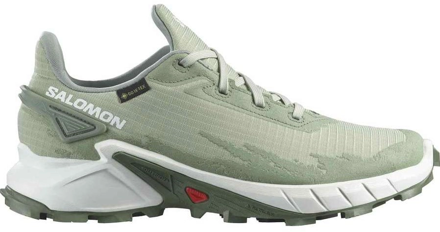 Trailrunning Schoen Salomon Women Alphacross 4 GTX Desert Sage White Laurel Wreath 3 Trailrunning Schoen Salomon Women Alphacross 4 GTX Desert Sage White Laurel Wreath