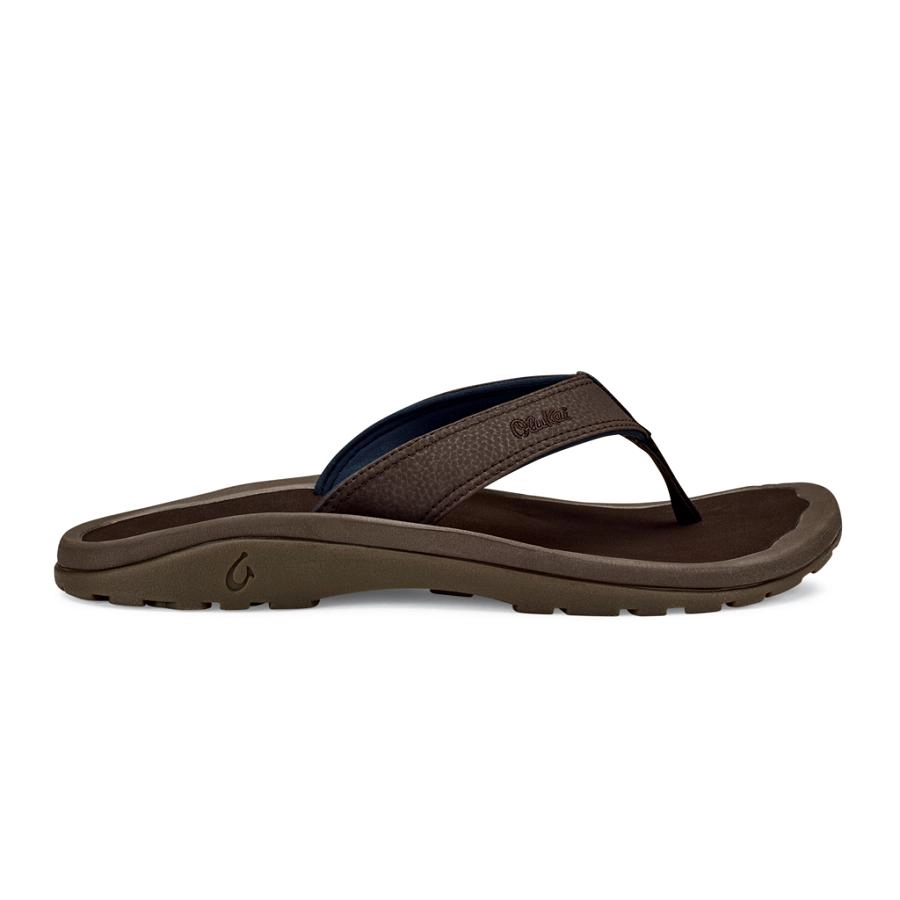 Slipper OluKai Men Ohana Dark Wood 3 Slipper OluKai Men Ohana Dark Wood
