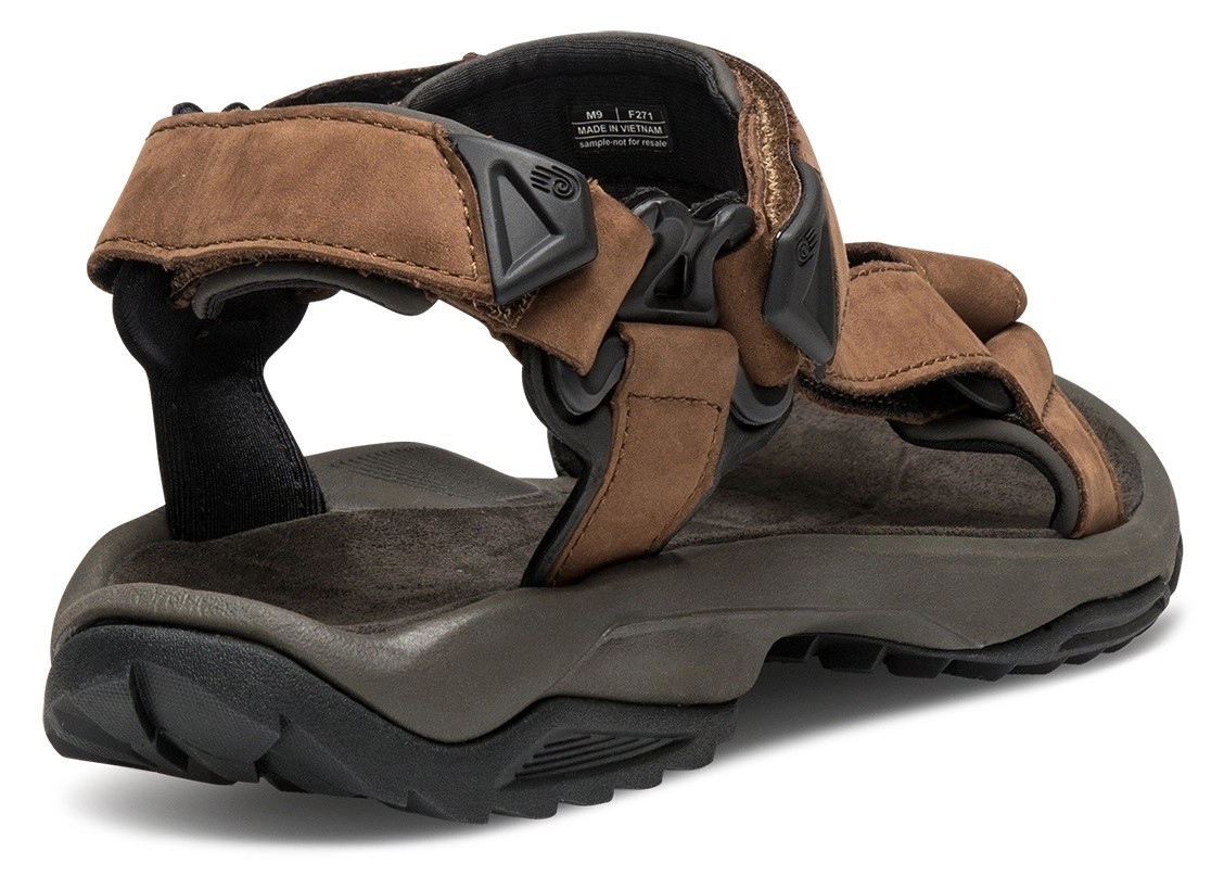 Teva Men Terra Fi Lite Leather Brown Sandaal 5 Teva Men Terra Fi Lite Leather Brown Sandaal - Afbeelding 3