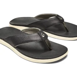 Slipper OluKai Men Alania Black Black 9 Slipper OluKai Men Alania Black Black -Hanwag Winkel 10390 4040 004 M Alania BlkBlk