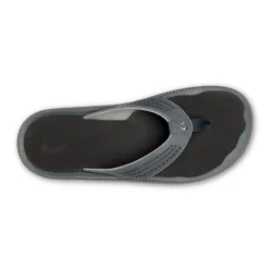 Slipper OluKai Men Ulele Dark Shadow Black -Hanwag Winkel 10435 6C40 004 M Ulele DksBlk 1024x1024