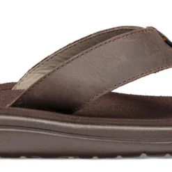 Teva Men Voya Flip Leather Chocolate Brown