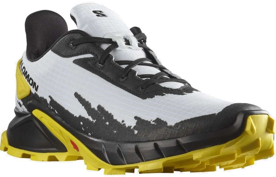 Trailrunning Schoen Salomon Men Alphacross 4 White Black Empire Yellow 4 Trailrunning Schoen Salomon Men Alphacross 4 White Black Empire Yellow - Afbeelding 2