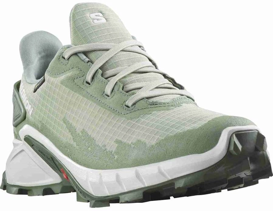 Trailrunning Schoen Salomon Women Alphacross 4 GTX Desert Sage White Laurel Wreath 6 Trailrunning Schoen Salomon Women Alphacross 4 GTX Desert Sage White Laurel Wreath - Afbeelding 4