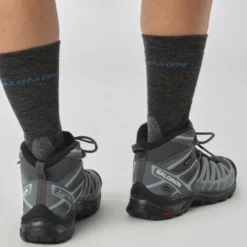 Wandelschoen Salomon Women X Ultra Pioneer Mid GTX Ebony Stormy Weather Wine Tasting -Hanwag Winkel 4 salomon x ultra pioneer mid gtx ebony stormy 3