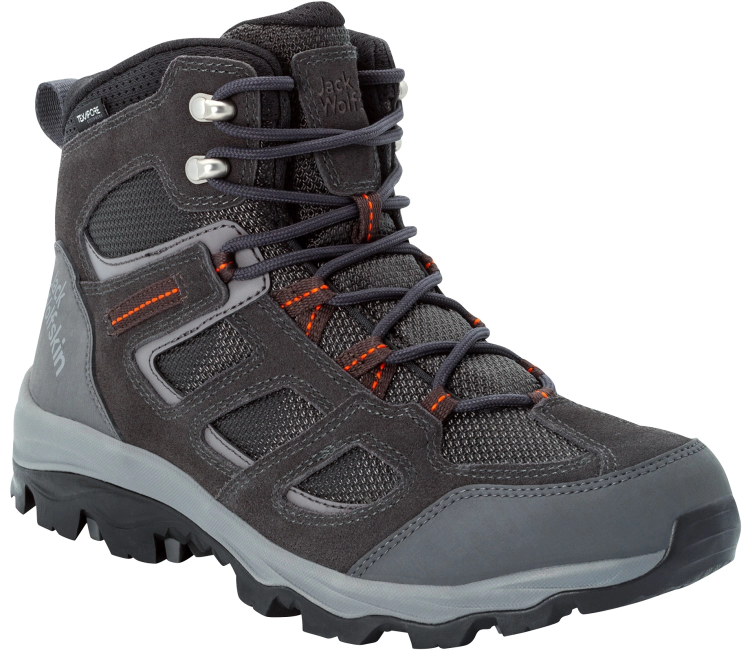 Wandelschoen Jack Wolfskin Men Vojo 3 Texapore Mid Grey Orange 6 Wandelschoen Jack Wolfskin Men Vojo 3 Texapore Mid Grey Orange - Afbeelding 4