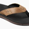 Slipper Reef Men Santa Ana Le Black And Tan