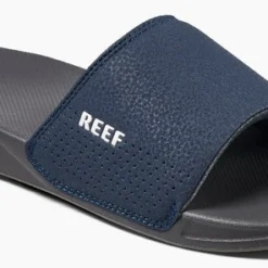 Slipper Reef Men One Slide Navy White