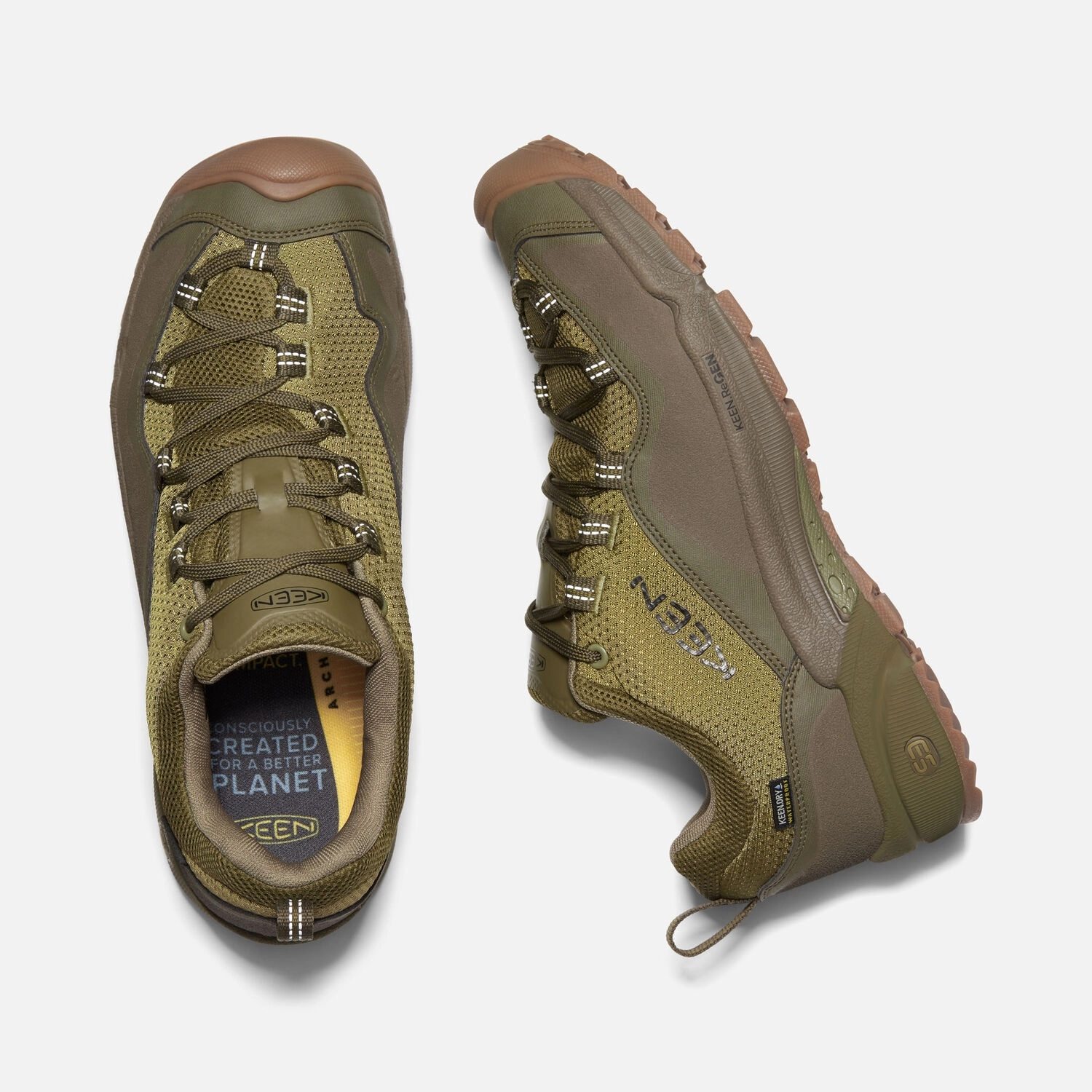 Wandelschoen Keen Men Wasatch Crest Waterproof M-Olive Drab Dark Olive 4 Wandelschoen Keen Men Wasatch Crest Waterproof M-Olive Drab Dark Olive - Afbeelding 2