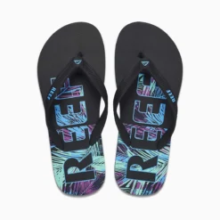Slipper Reef Men Seaside Prints Neon Reef Palm -Hanwag Winkel cj0309t